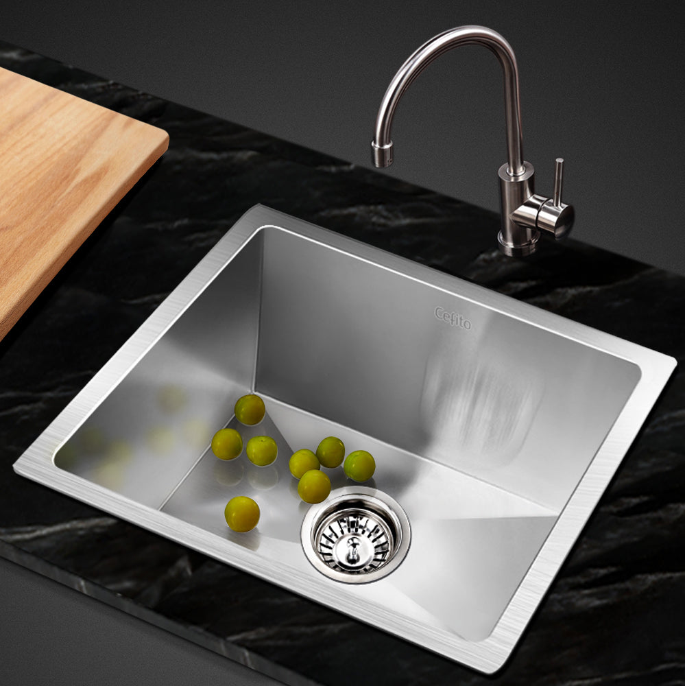 36cm x 36cm Stainless Steel Kitchen Sink Under/Top/Flush Mount Silver - image7