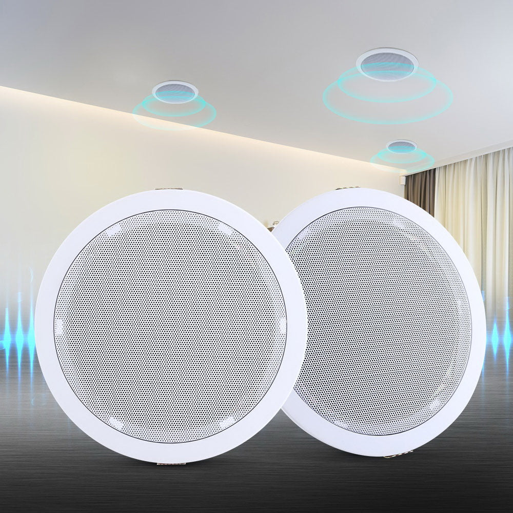 2 x 6" In Ceiling Speakers Home 80W Speaker Theatre Stereo Outdoor Multi Room - image8