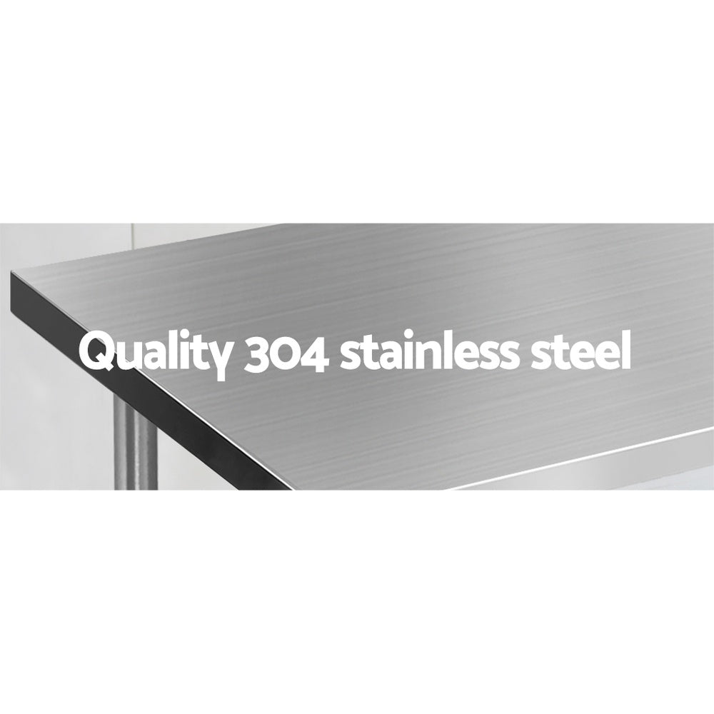 1524 x 610mm Commercial Stainless Steel Kitchen Bench - image3