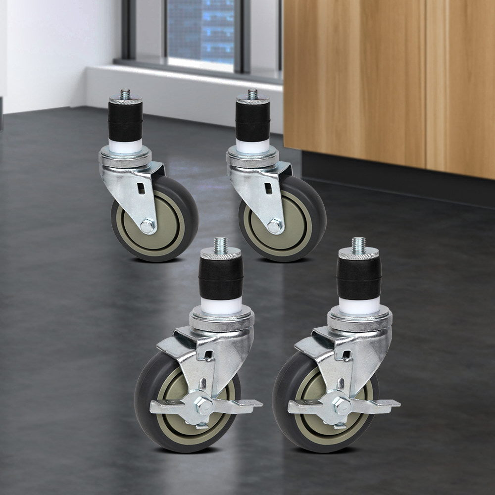 Set of 4  Swivel Castor Wheels - image6