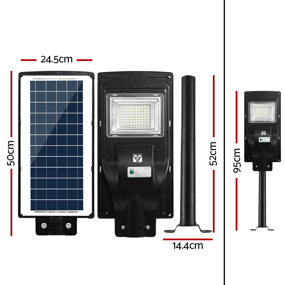 Set of 2 LED Solar Lights Street Flood Sensor Outdoor Garden Light 90W - image2