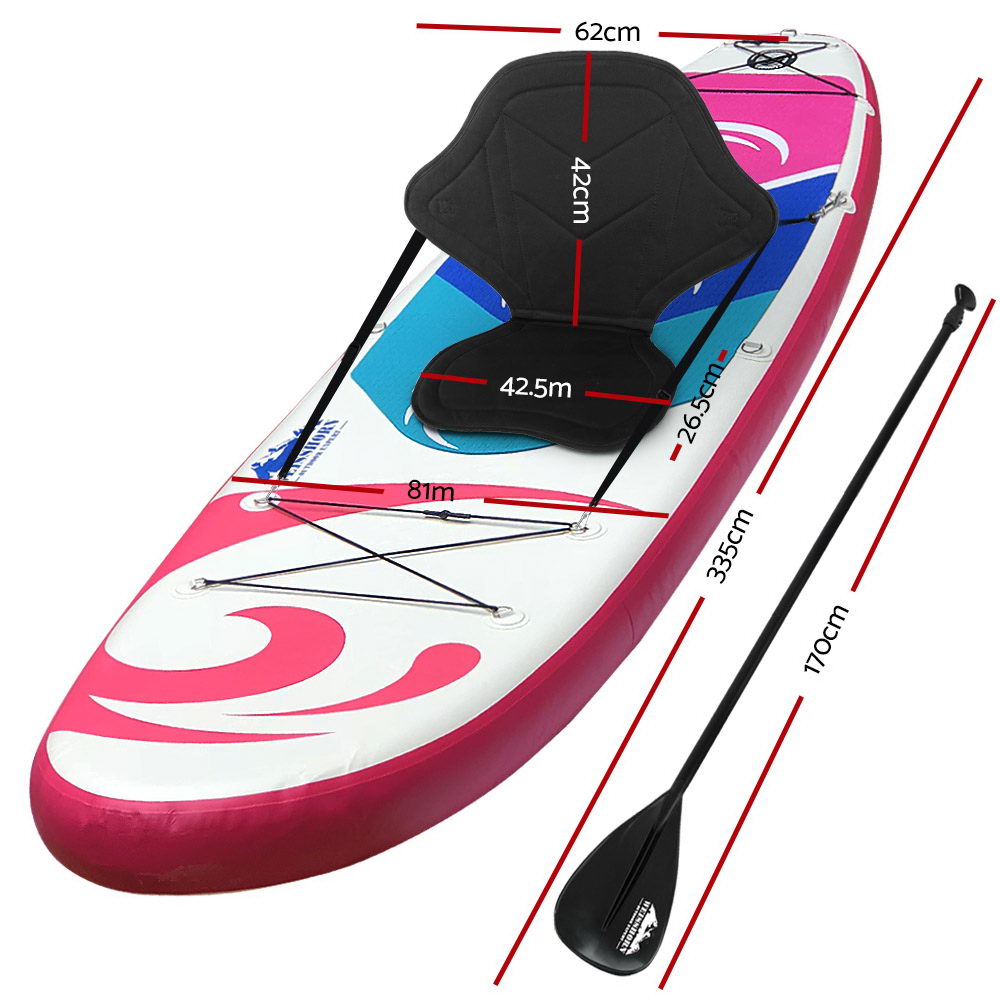 Stand Up Paddle Board 11ft Inflatable SUP Surfboard Paddleboard Kayak - image2