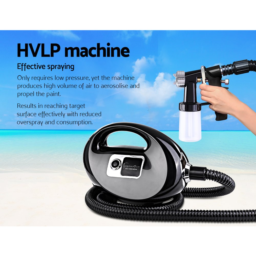 Professional Spray Tan Machine Sunless Tanning Gun Kit HVLP System Black - image4