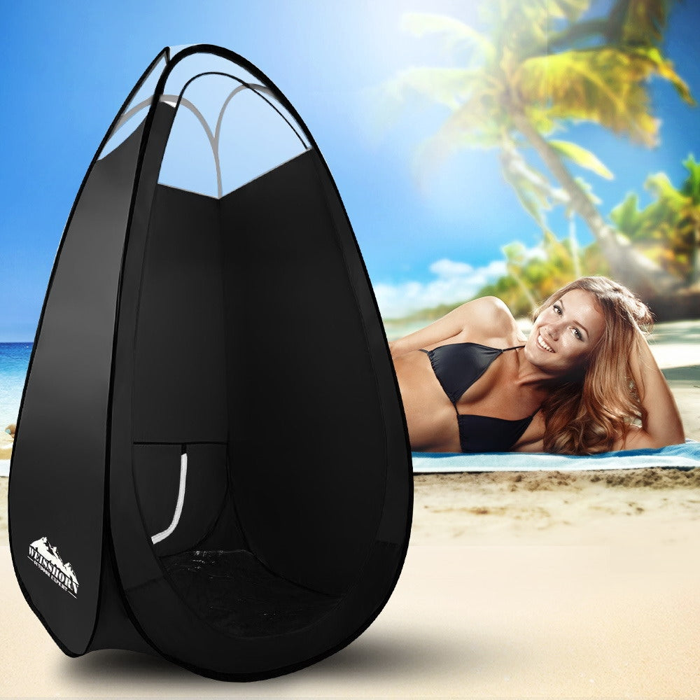 Portable Pop Up Tanning Tent - Black - image7