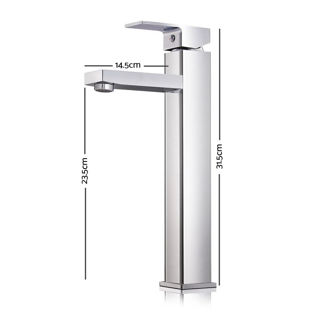 Basin Mixer Tap Faucet Silver - image2