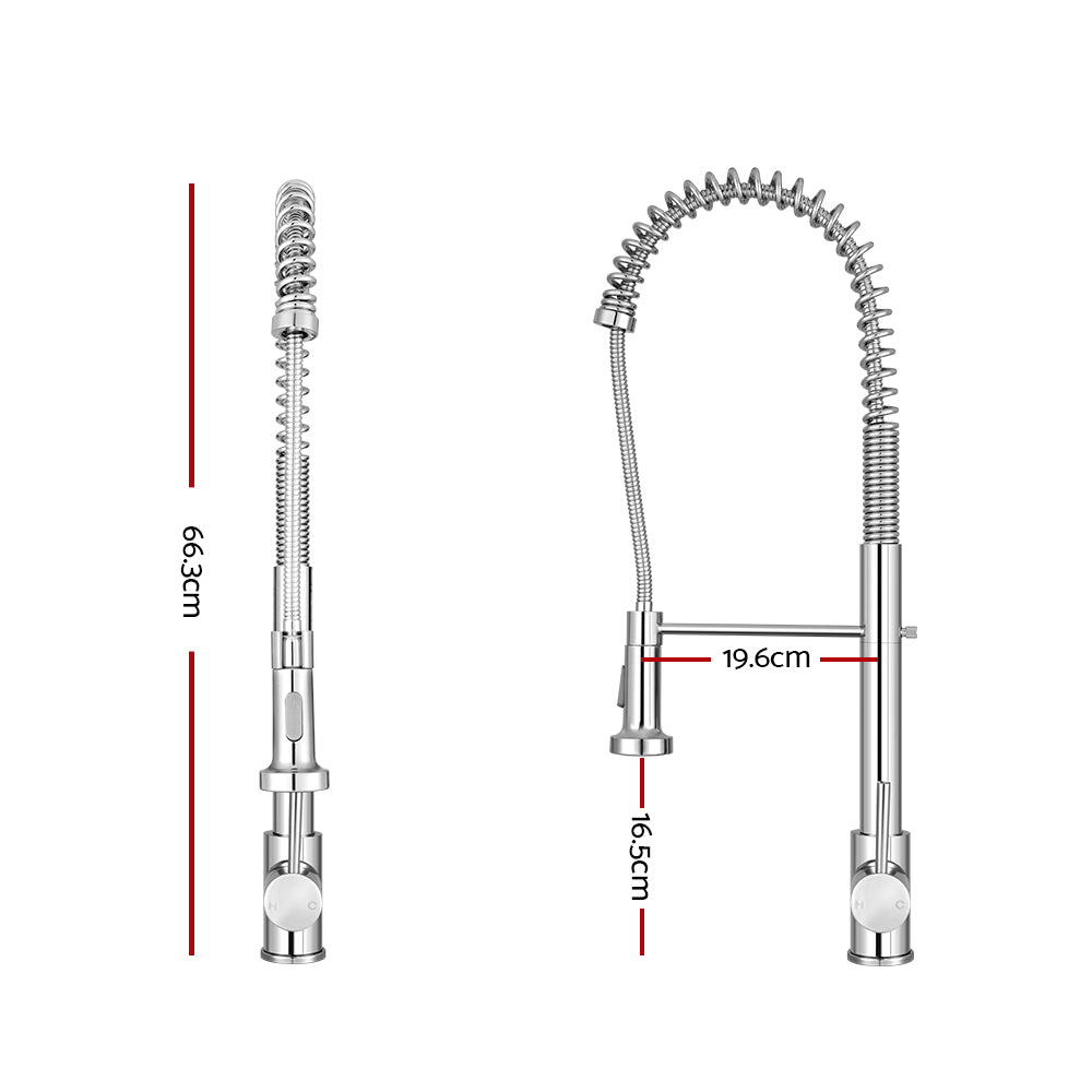 Kitchen Tap Mixer Faucet Taps Pull Out Laundry Bath Sink Brass Watermark - image2