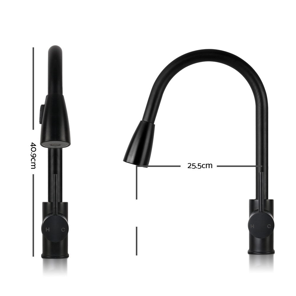 Pull-out Mixer Faucet Tap - Black - image2