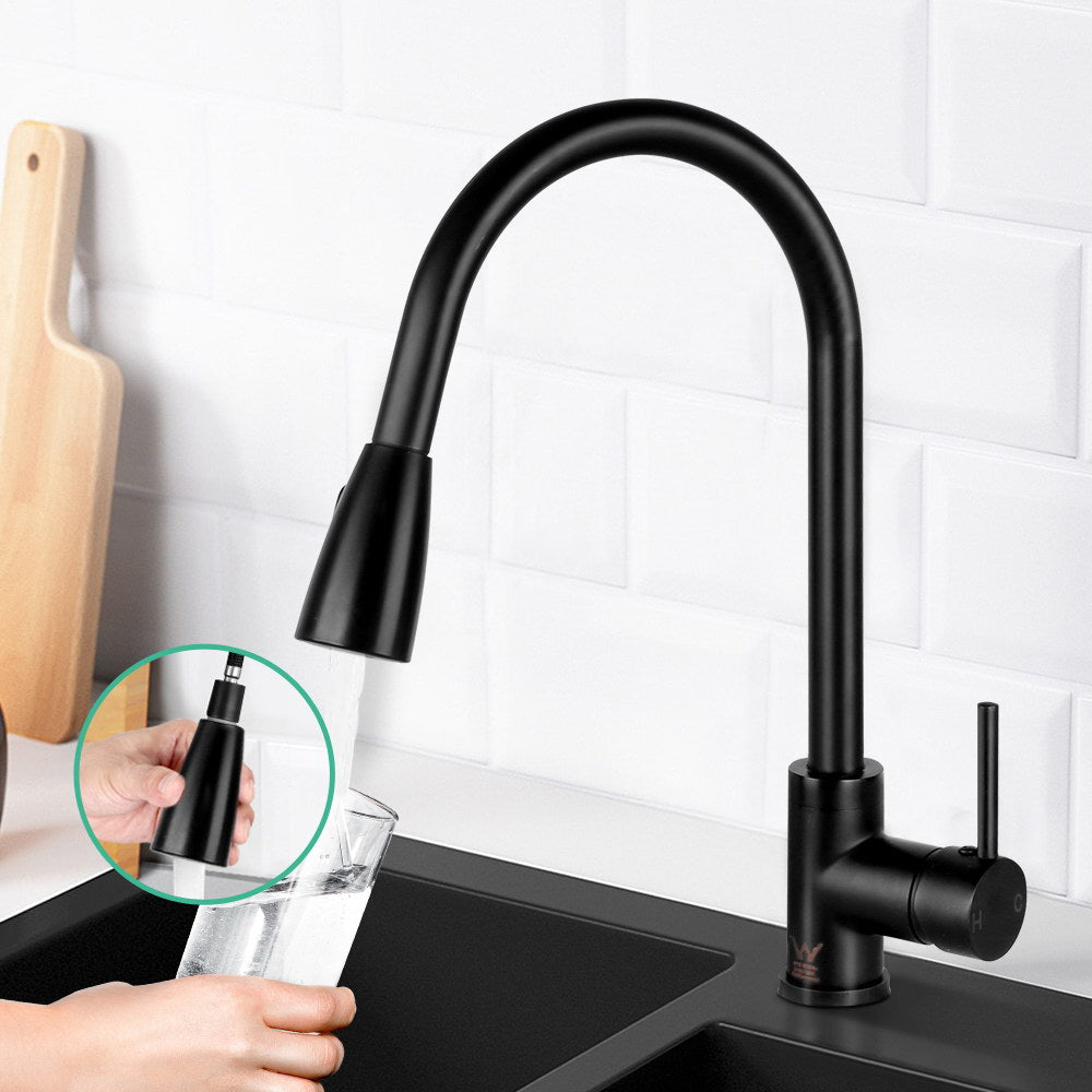 Pull-out Mixer Faucet Tap - Black - image7