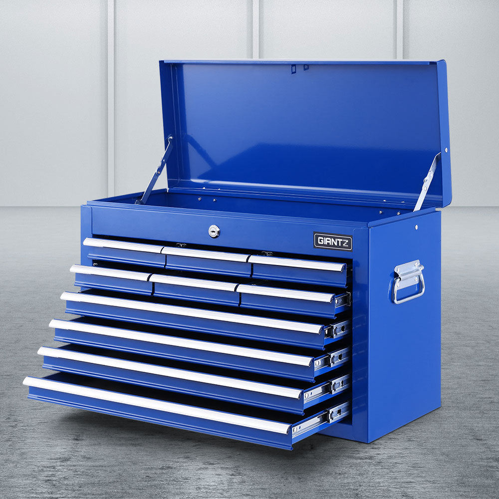 10-Drawer Tool Box Chest Cabinet Garage Storage Toolbox Blue - image7