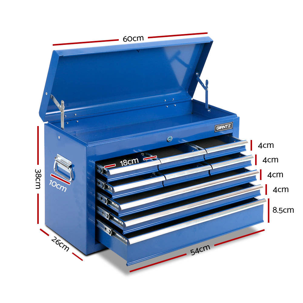 14 Drawers Toolbox Chest Cabinet Mechanic Trolley Garage Tool Storage Box - image2