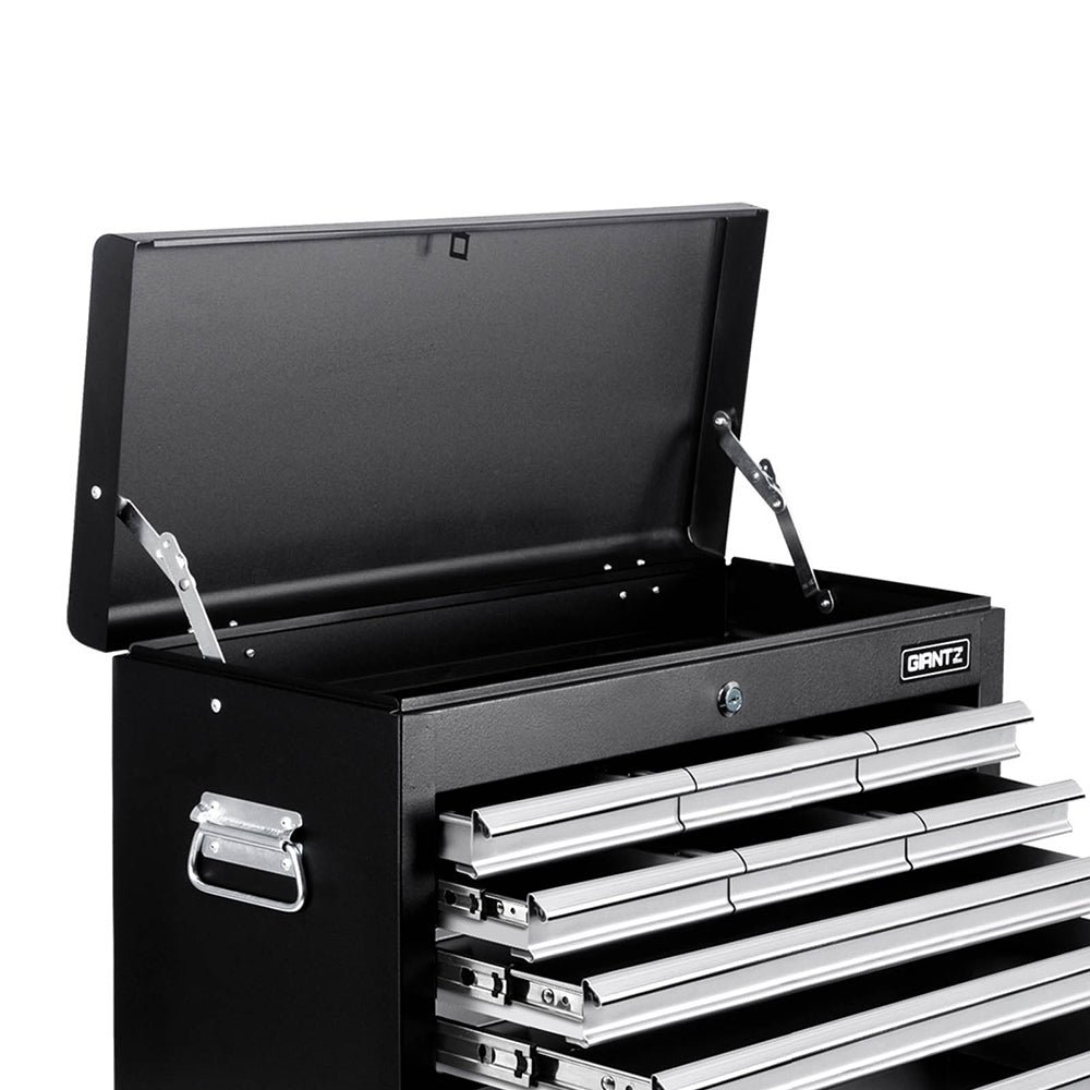 9 Drawer Mechanic Tool Box Storage - Black & Grey - image4