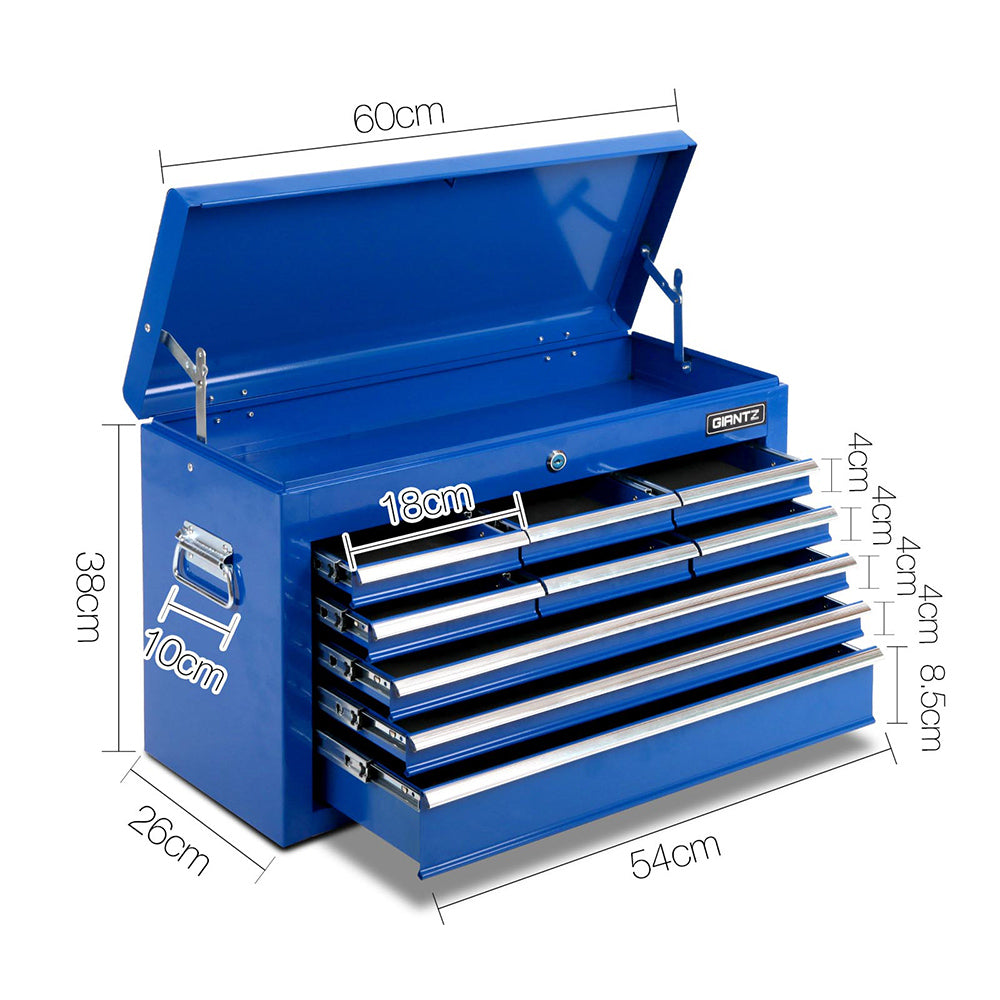 9 Drawer Mechanic Tool Box Storage - Blue - image9