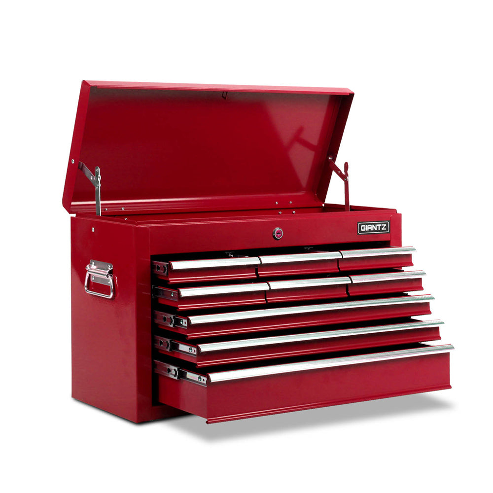 9 Drawer Mechanic Tool Box Storage - Red - image8