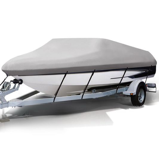 14 - 16 foot Waterproof Boat Cover - Grey - image1
