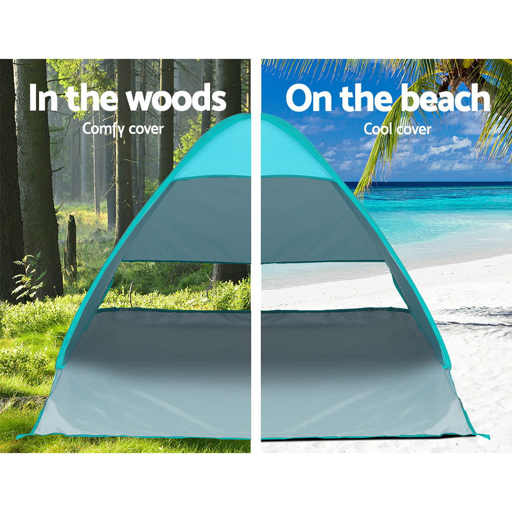 Pop Up Beach Tent Camping Hiking 3 Person Sun Shade Fishing Shelter - image4