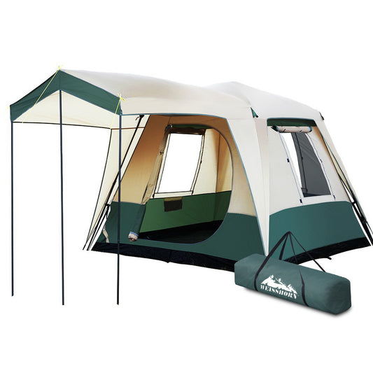 Instant Up Camping Tent 4 Person Pop up Tents Family Hiking Dome Camp - image1