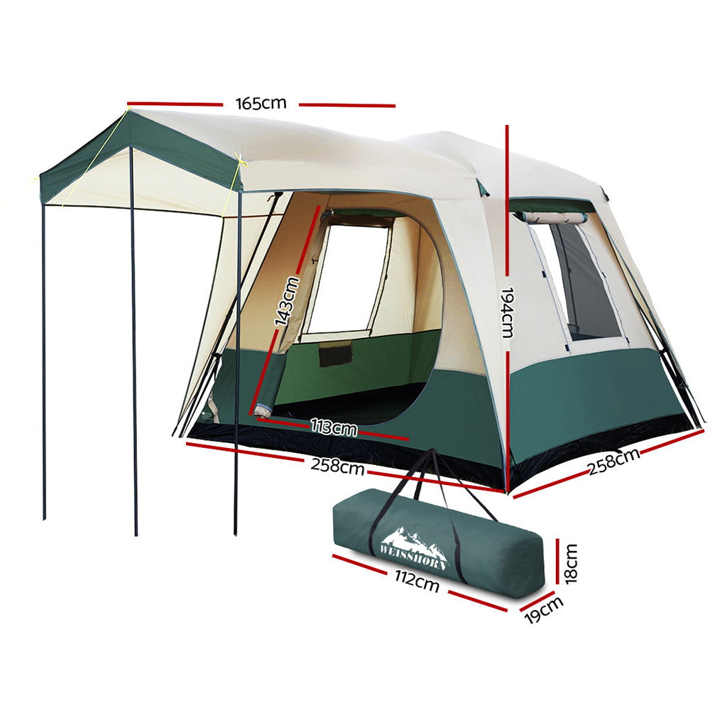 Instant Up Camping Tent 4 Person Pop up Tents Family Hiking Dome Camp - image2