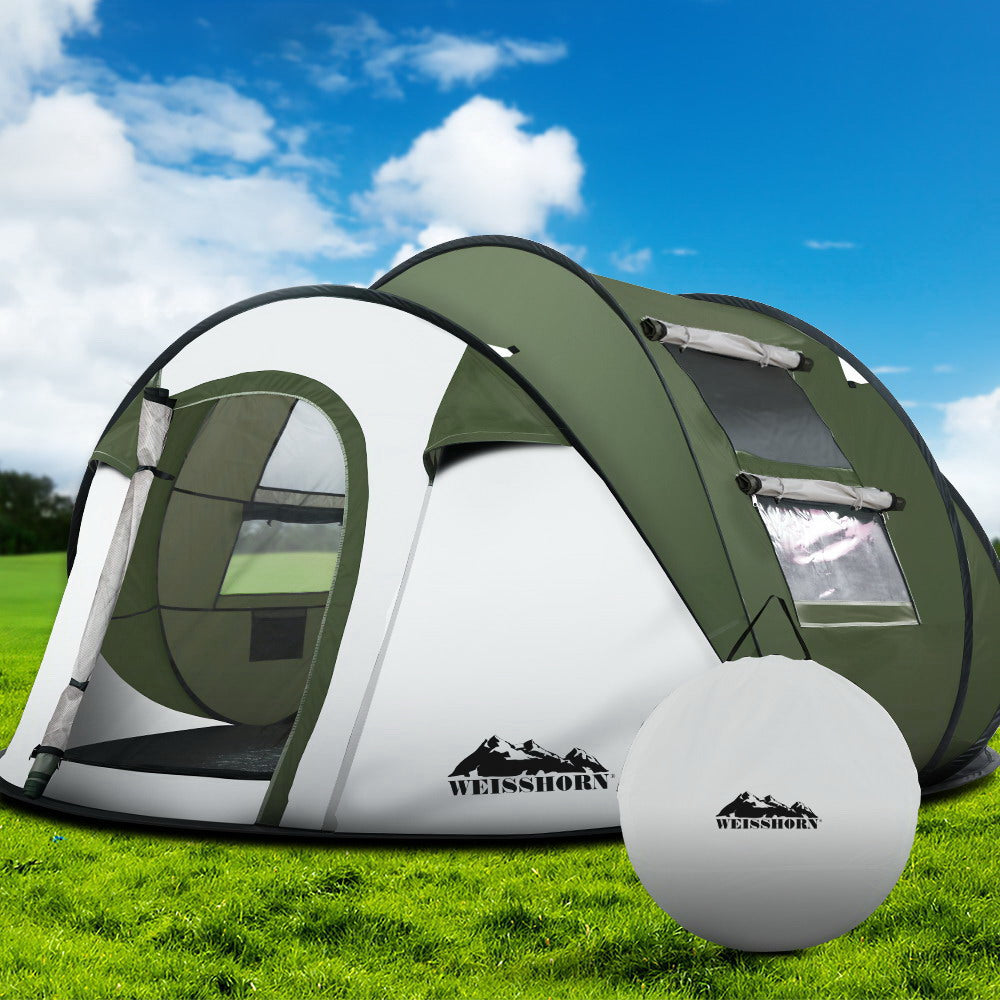 Instant Up Camping Tent 4-5 Person Pop up Tents Family Hiking Beach Dome - image7