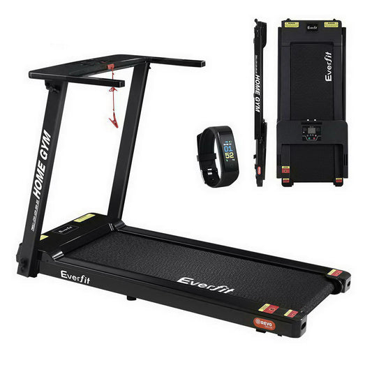Everfit Electric Treadmill Home Gym Exercise Running Machine Fitness Equipment Compact Fully Foldable 420mm Belt Black - image1
