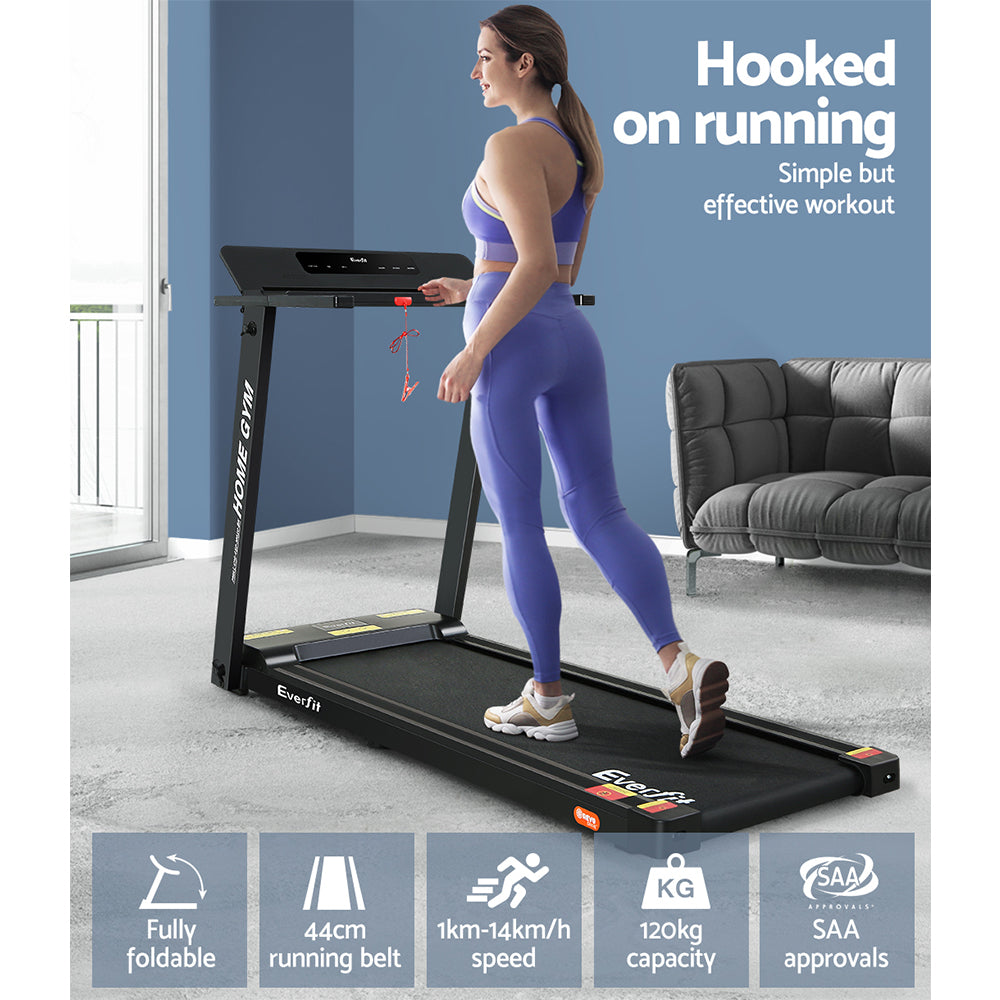 Everfit Treadmill Electric Fully Foldable Home Gym Exercise Fitness Black - image6