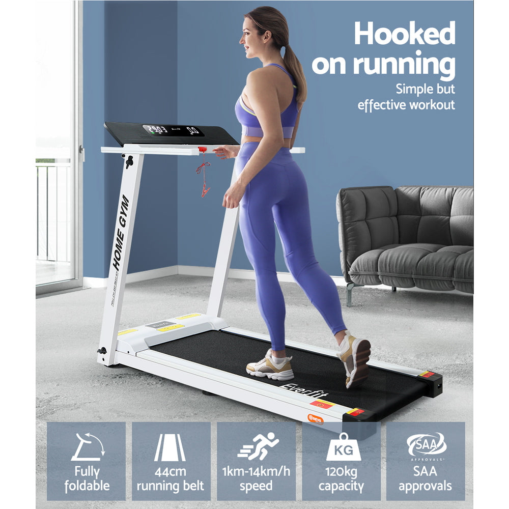 Everfit Treadmill Electric Fully Foldable Home Gym Exercise Fitness White - image6