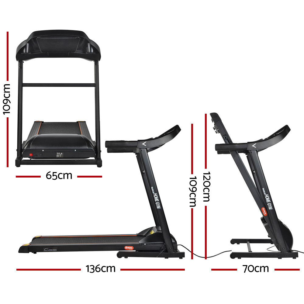 Everfit Electric Treadmill MIG41 40cm Running Home Gym Machine Fitness 12 Speed Level Foldable Design - image2