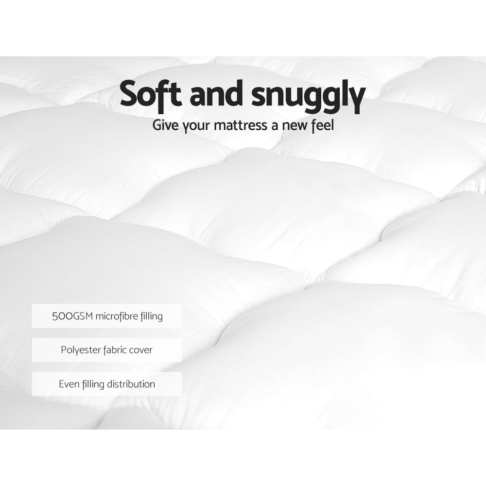Bedding Mattress Topper Pillowtop - King Single - image4