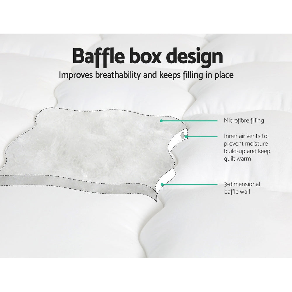 Bedding Mattress Topper Pillowtop - King Single - image5