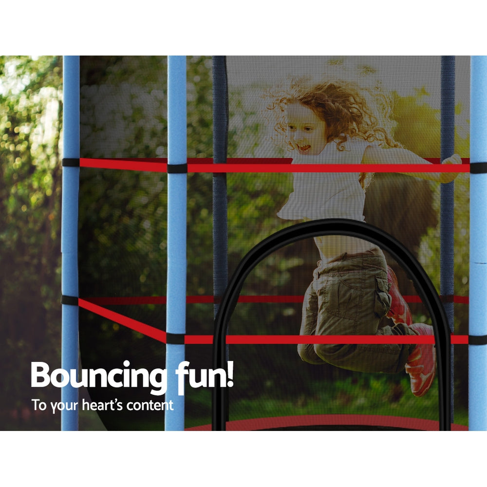 4.5FT Trampoline Round Trampolines Kids Enclosure Outdoor Indoor Gift - image6