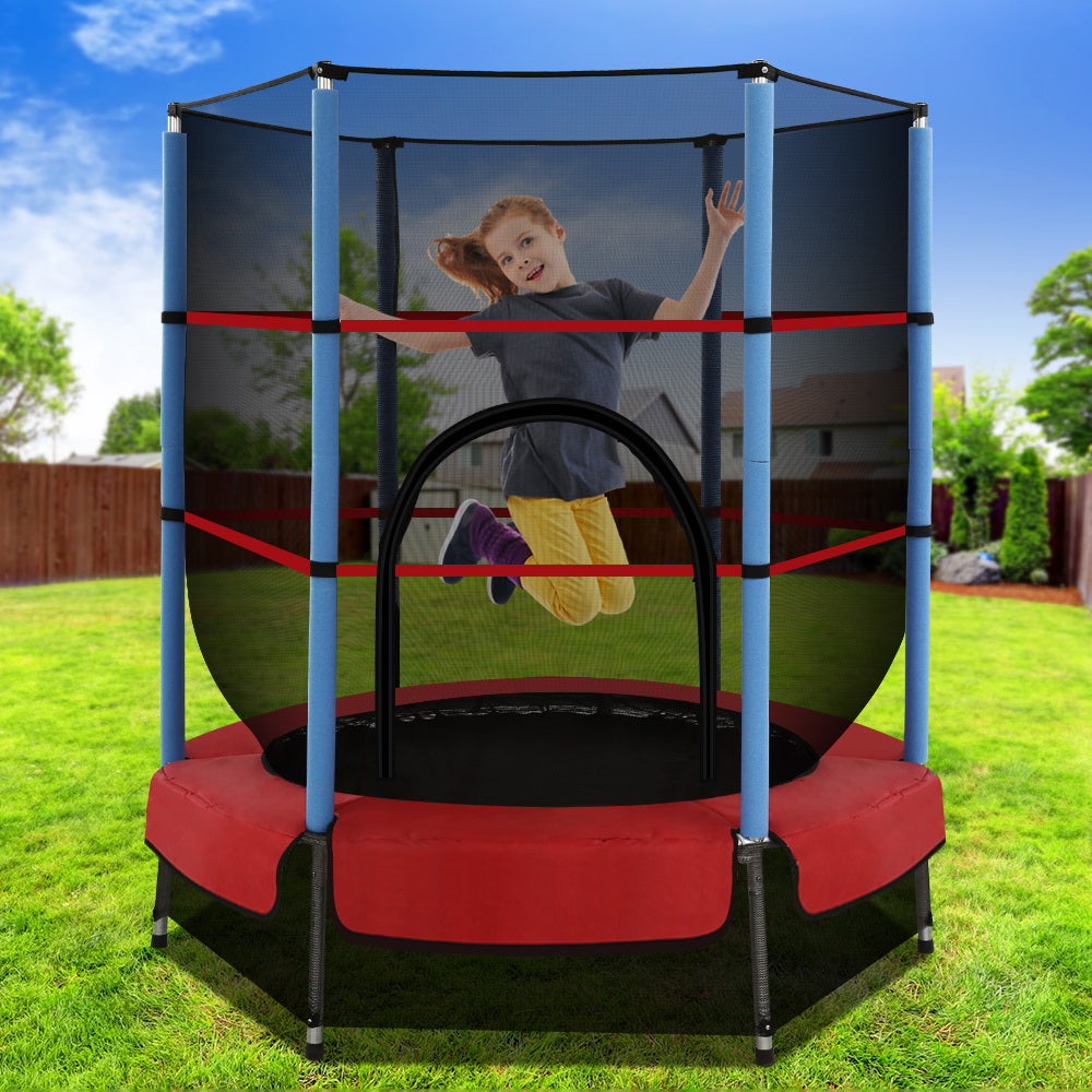 4.5FT Trampoline Round Trampolines Kids Enclosure Outdoor Indoor Gift - image7