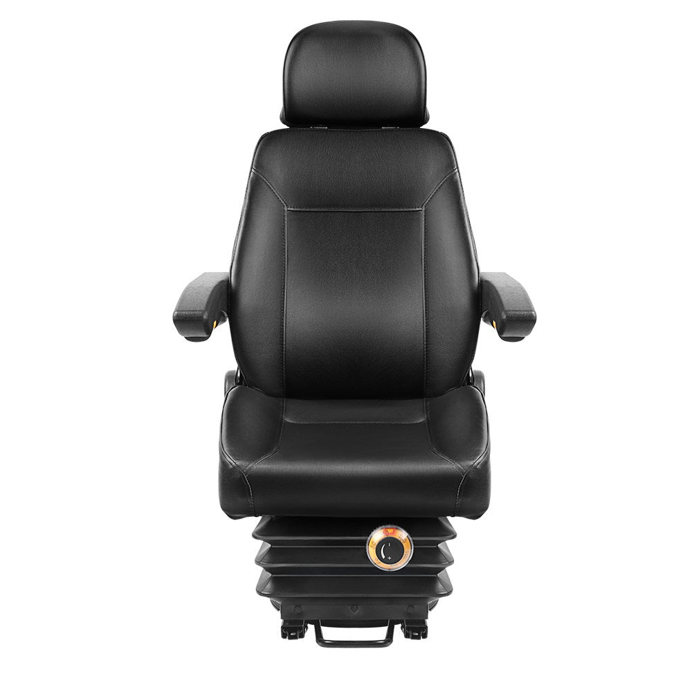 Adjustbale Tractor Seat with Suspension - Black - image3