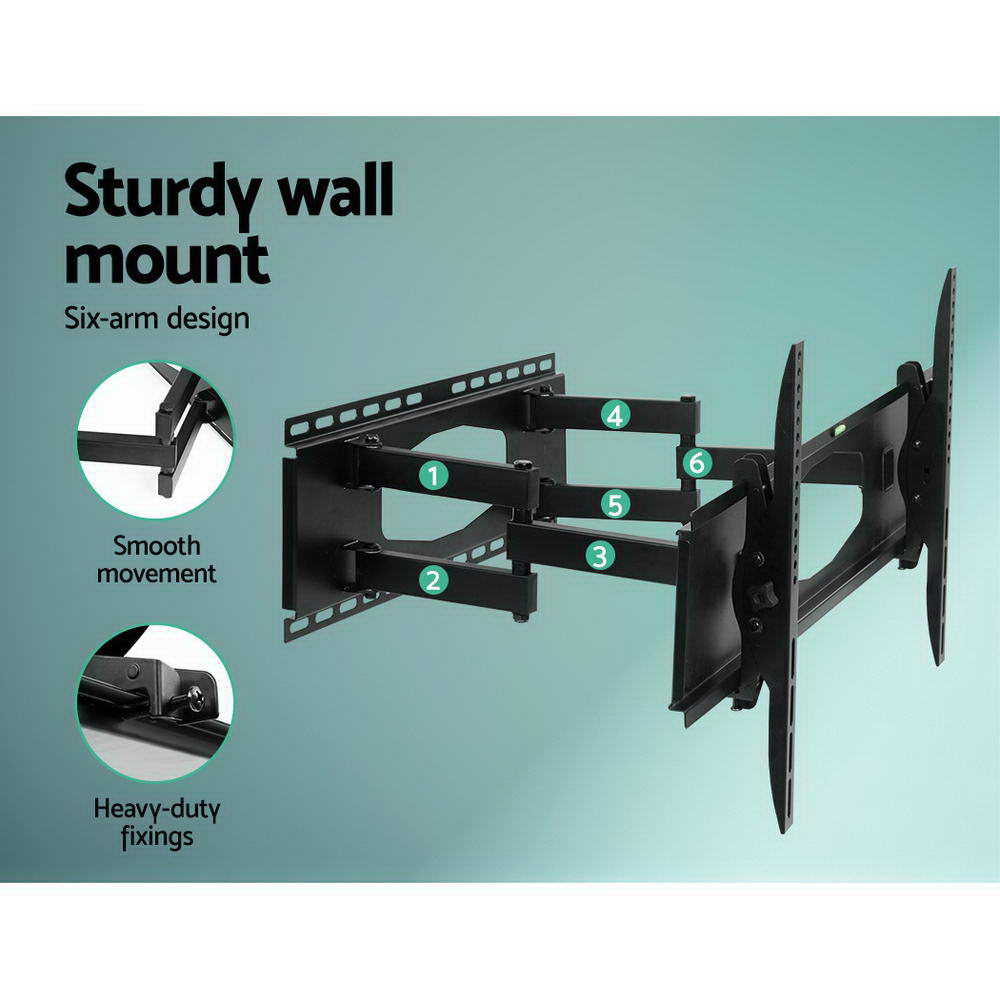 TV Wall Mount Bracket Tilt Swivel Full Motion Flat Slim LED LCD 32 inch to 80 inch - image5