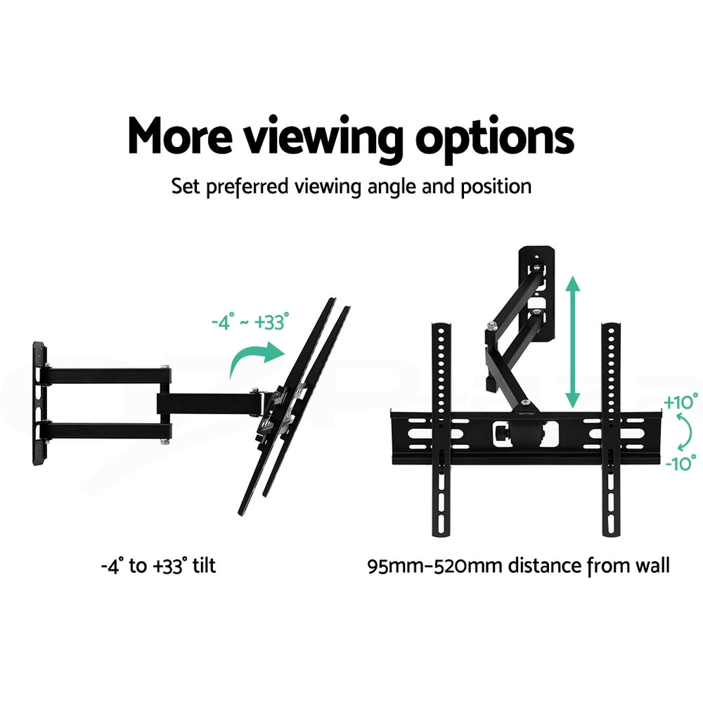 TV Wall Mount Bracket Tilt Swivel Full Motion Flat Slim LED LCD 23 inch to 55 inch - image3