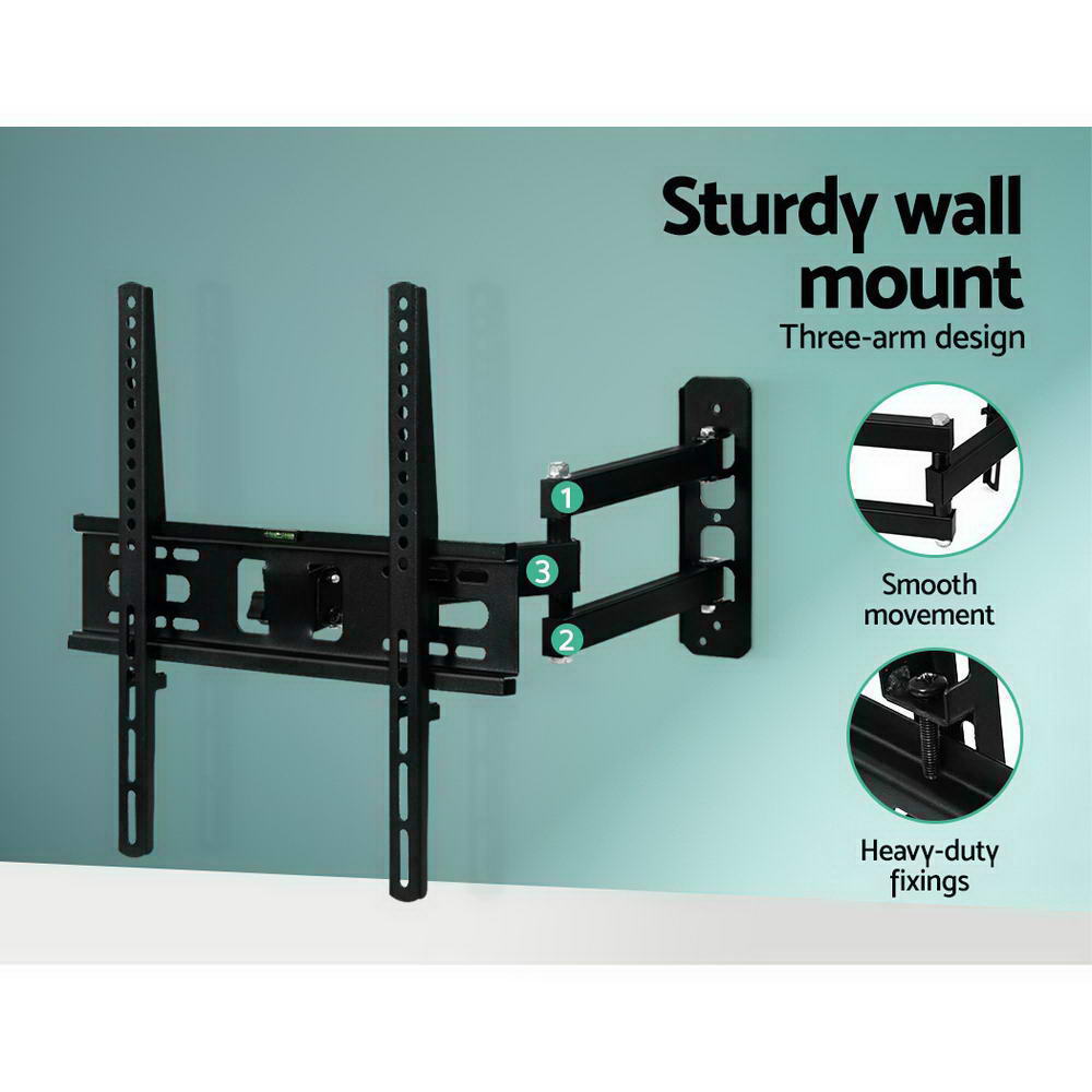 TV Wall Mount Bracket Tilt Swivel Full Motion Flat Slim LED LCD 23 inch to 55 inch - image5