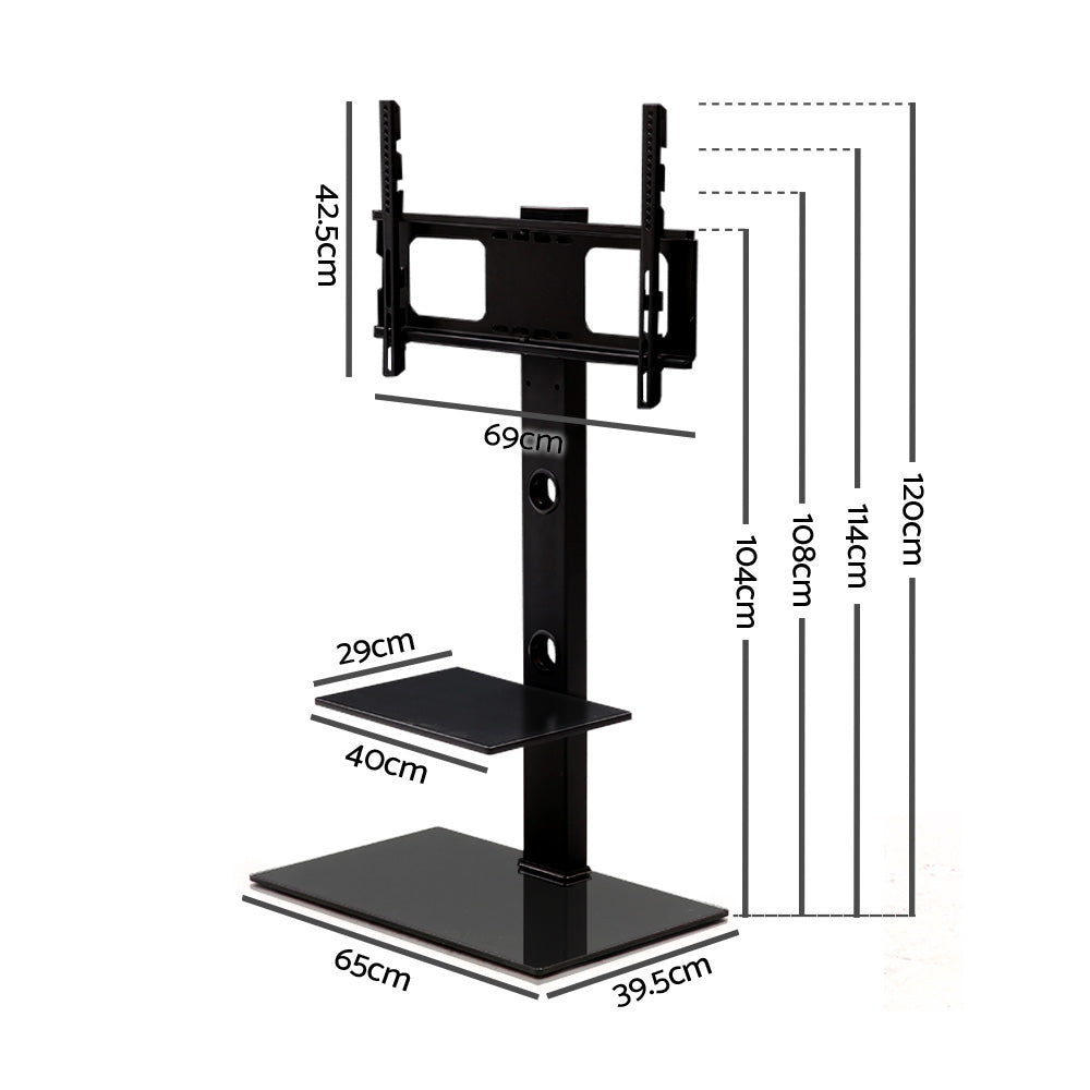 Floor TV Stand with Bracket Shelf Mount - image2