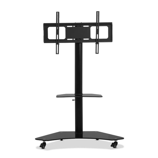 Floor TV Stand Brakcket Mount Swivel Height Adjustable 32 to 70 Inch Black - image1