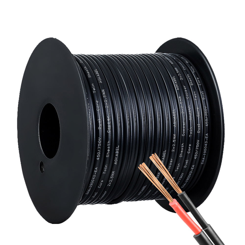 2.5MM Electrical Cable Twin Core Extension Wire 30M Car Solar Panel 450V - image1