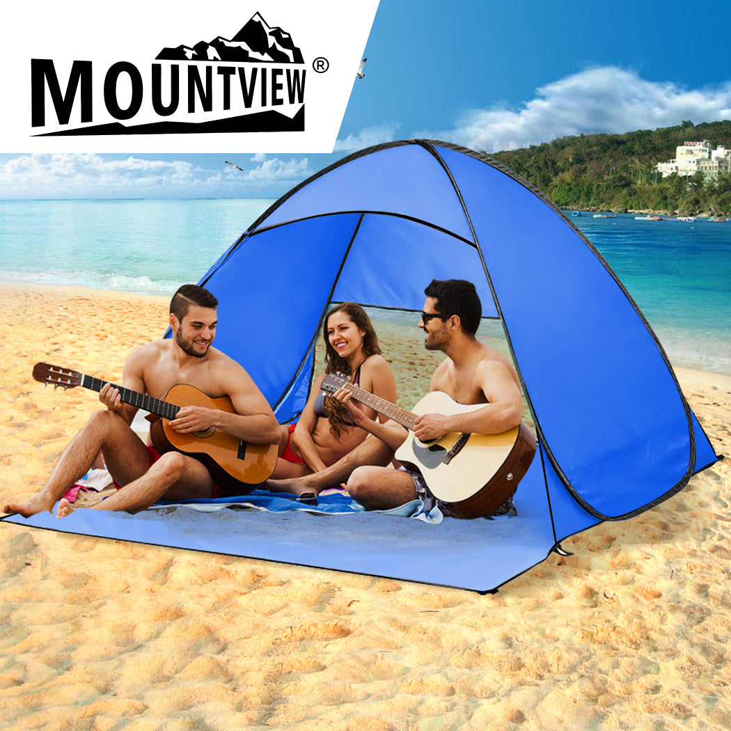 Mountview Pop Up Beach Tent Caming Portable Shelter Shade 4 Person Tents Fish - image7