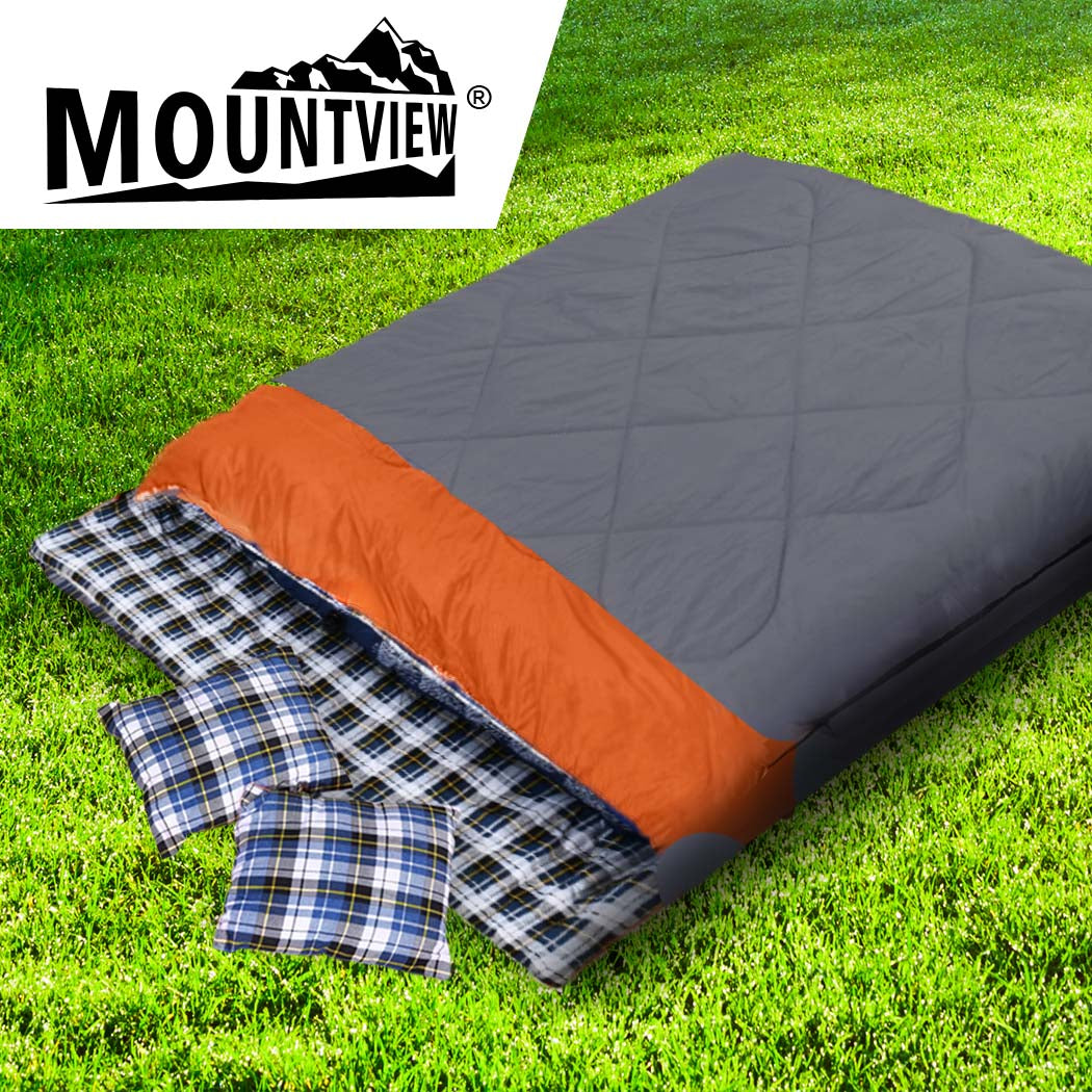 Mountview -10√Ç¬∞C Double Indoor Outdoor Adult Camping Hiking Envelope Sleeping Bag - image8