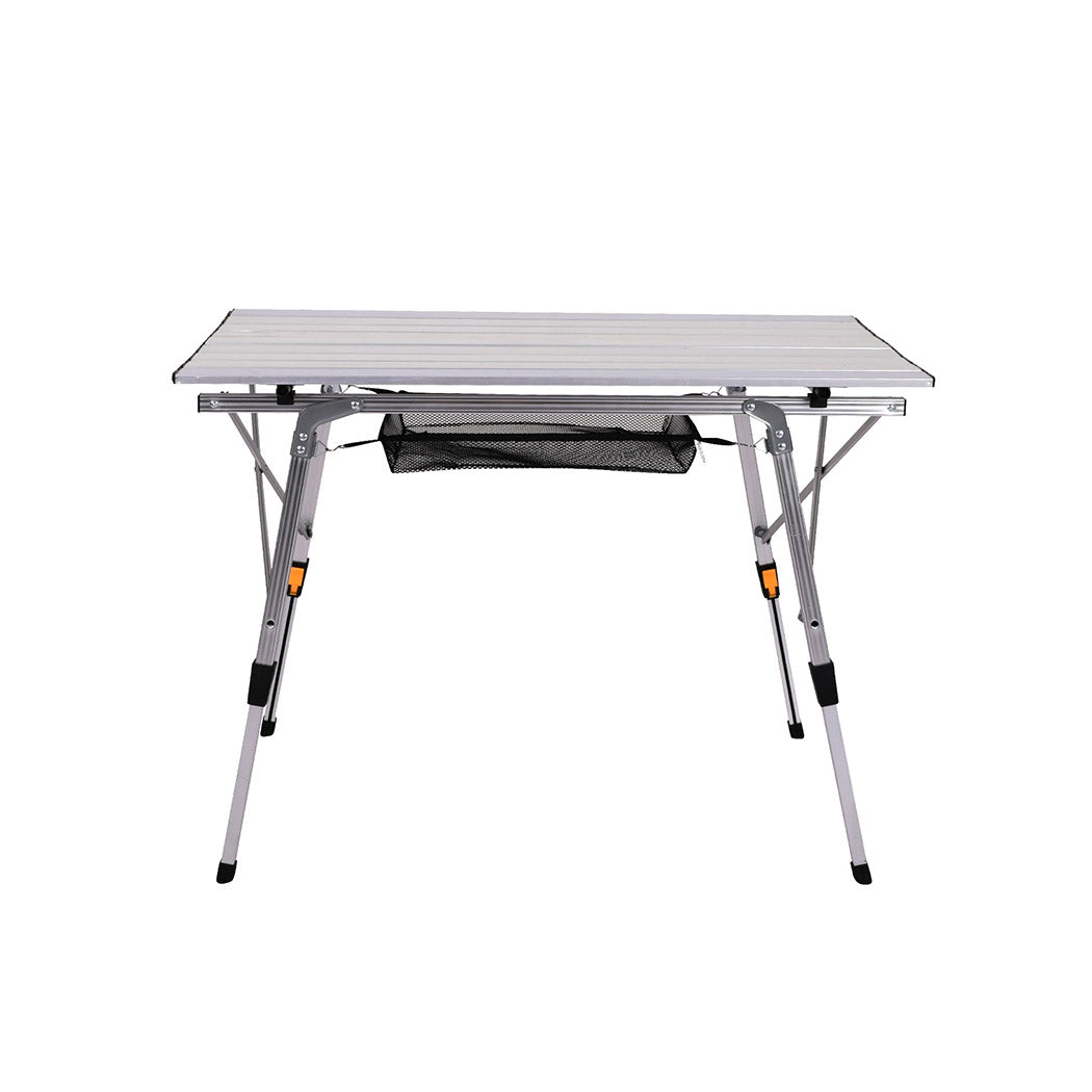 Camping Table Roll Up Folding Portable Aluminium Outdoor BBQ Desk Picnic - image2