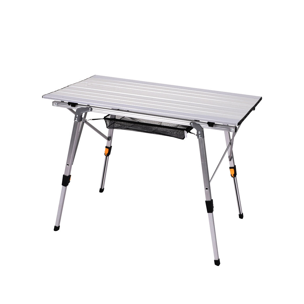 Camping Table Roll Up Folding Portable Aluminium Outdoor BBQ Desk Picnic - image1