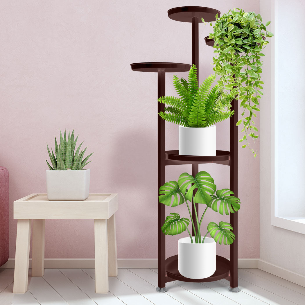 Plant Stand Outdoor Indoor Flower Pots Rack Garden Shelf Black 120CM - image8