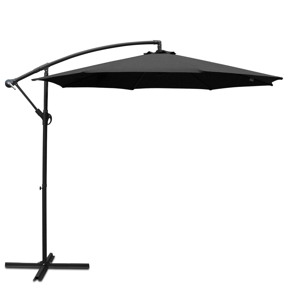 3M Cantilevered Outdoor Umbrella - Black - image1