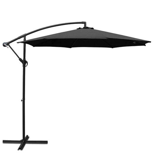 3M Cantilevered Outdoor Umbrella - Black - image1