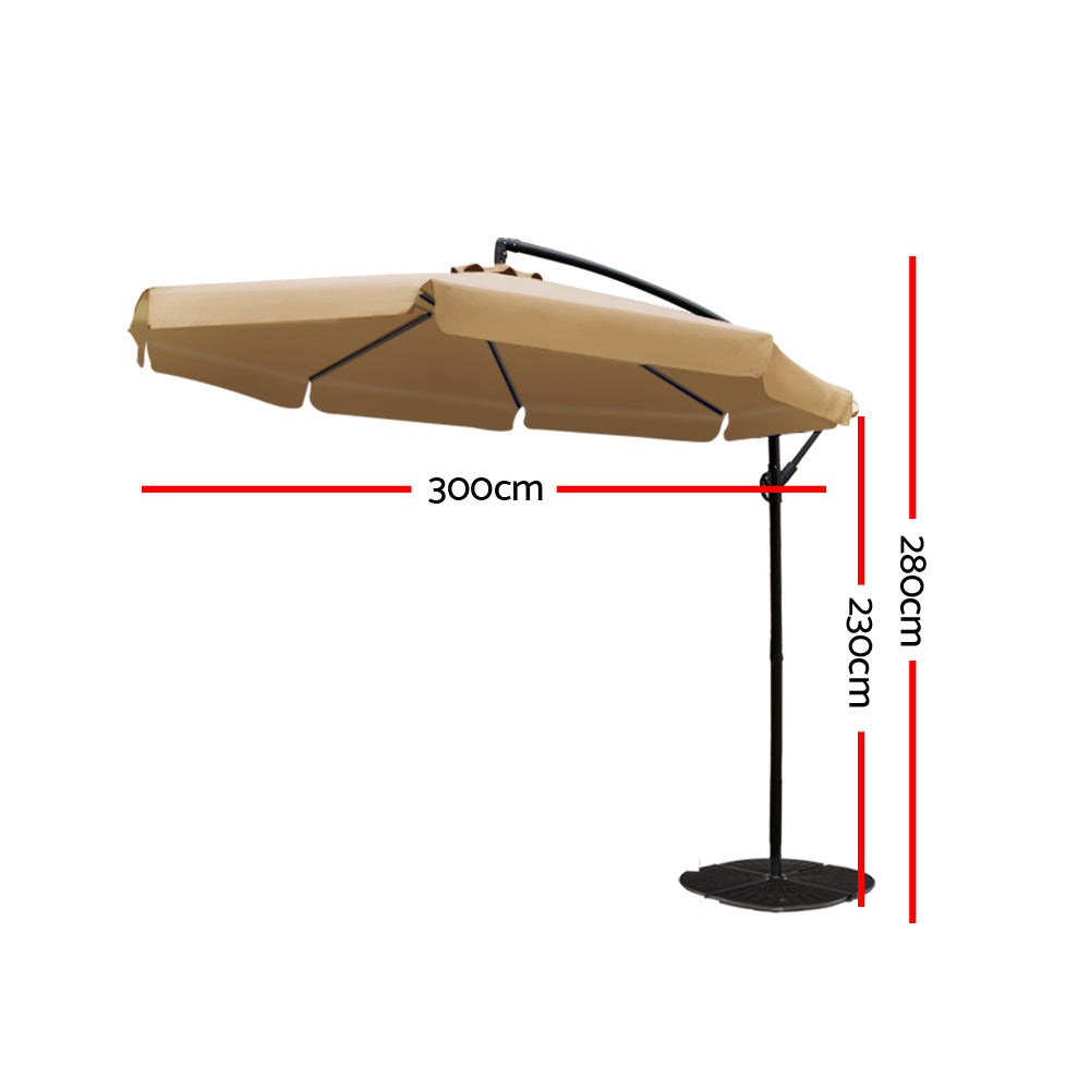 3M Outdoor Umbrella - Beige - image2