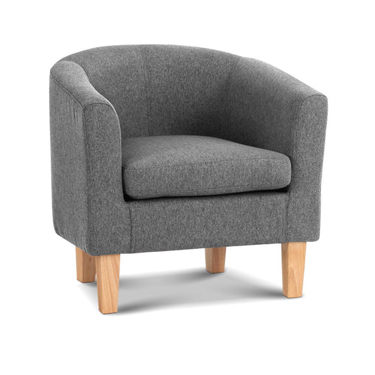 Abby Fabric Armchair - Grey - image1