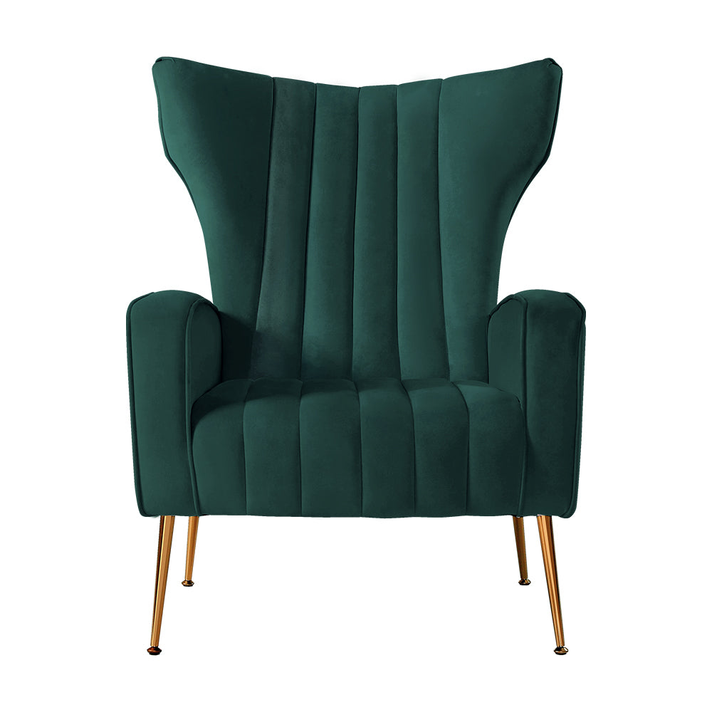 Armchair Lounge Chairs Accent Armchairs Chair Velvet Sofa Green Seat - image3