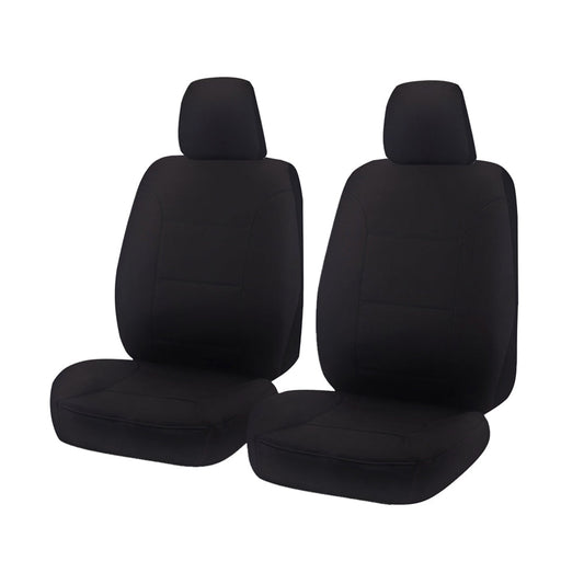 Seat Covers for HOLDEN COLORADO RG SERIES F 06/2012 - ON SINGLE / DUAL FRONT 2X BUCKETS BLACK ALL TERRAIN - image1