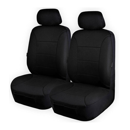 Universal Platinum Front Seat Covers Size 30/35 | Black - image1