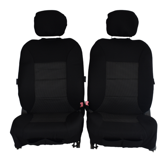 Universal Premium Front Seat Covers Size 30/35 | Black - image1